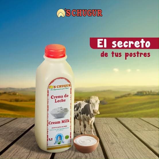 Crema de leche en botella