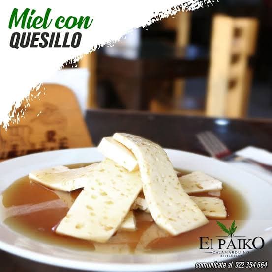 Quesillo fresco con miel El Paiko